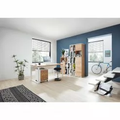 Germania Aktenschrank Lioni ll - Eiche Navarra Dekor / Weiß -Buromobel Verkaufe 1000126234 181009 10480614 MOOD GALLERYIMAGES P000000001000126234 mood