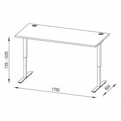 Maja Möbel Schreibtisch eDJUST II - Hellgrau / Platingrau -Buromobel Verkaufe 1000126634 180821 10383907 GALLERYIMAGES P000000001000126634