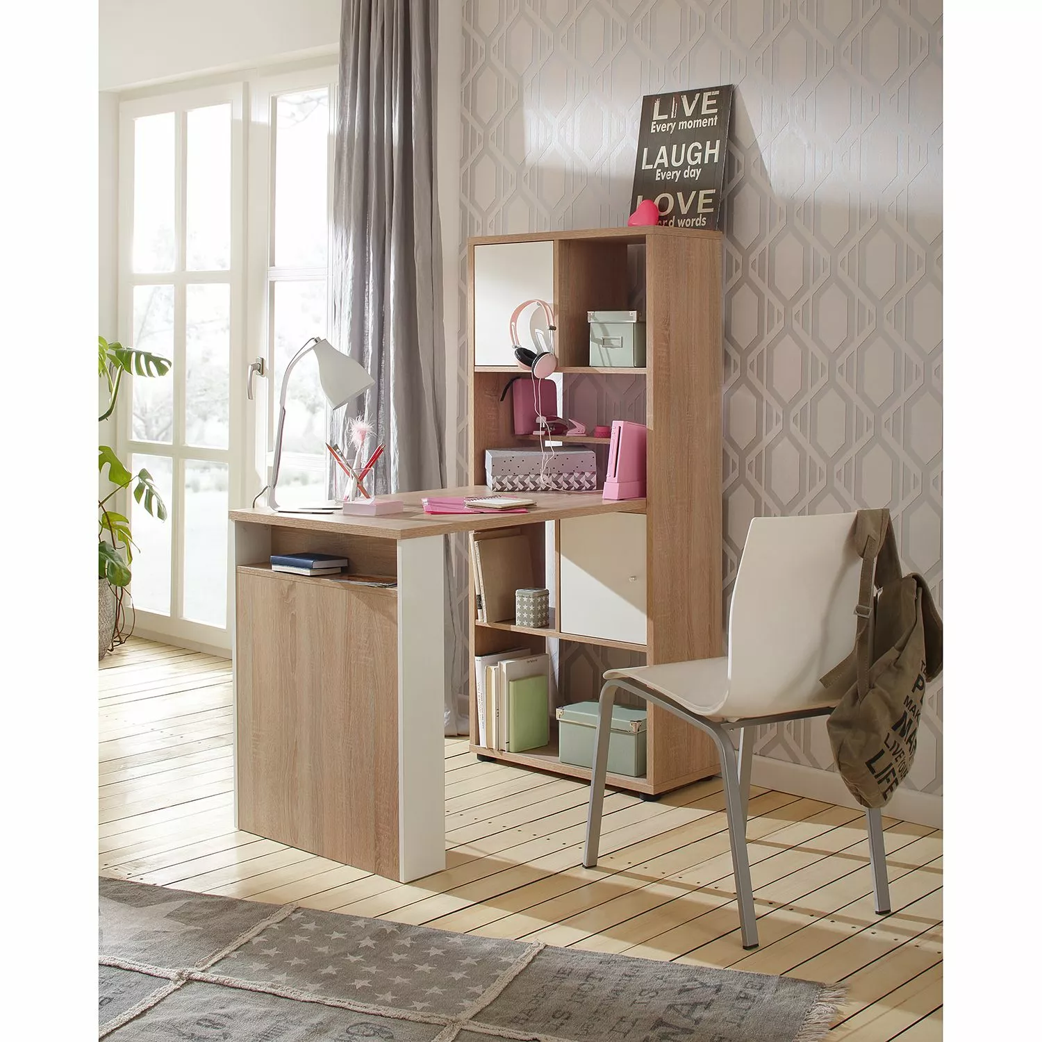 Maja Möbel Schreibtischkombination Grove - Eiche Sonoma Dekor 5 Maja Möbel Schreibtischkombination Grove - Eiche Sonoma Dekor – Bild 3