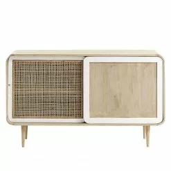 Norrwood Sideboard Gunnebo - Mango massiv - Mango / Weiß -Buromobel Verkaufe 1000127301 180810 15411907 GALLERYIMAGES P000000001000127301