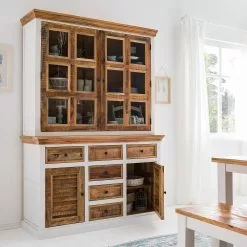 Maison Belfort Sideboard Newhaven - Mango teilmassiv - Mango / Weiß -Buromobel Verkaufe 1000128954 200122 18404700044 MOOD DETAILS P000000001000128954 mood