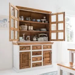 Maison Belfort Sideboard Newhaven - Mango teilmassiv - Mango / Weiß -Buromobel Verkaufe 1000128954 200122 18404800045 MOOD DETAILS P000000001000128954 mood