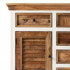 Maison Belfort Sideboard Newhaven - Mango teilmassiv - Mango / Weiß -Buromobel Verkaufe 1000128954 200122 18404800049 DETAILS P000000001000128954