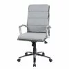 Duo Collection Chefsessel Lennes - Webstoff / Metall - Grau / Chrom