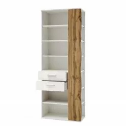 Loftscape Regal Vantaa - Hochglanz Weiß / Eiche Dekor -Buromobel Verkaufe 1000129181 200811 14102901455 DETAILS P000000001000129181