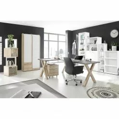 Mooved Aktenregal Leeton l - Weiß - Höhe: 109 cm -Buromobel Verkaufe 1000131613 190109 13061400014 MOOD GALLERYIMAGES P000000001000131613 mood