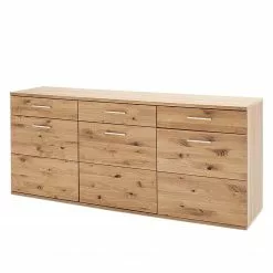 Naturoo Sideboard Ristiina II - Eiche teilmassiv - Eiche Bianco / Eiche Bianco Dekor