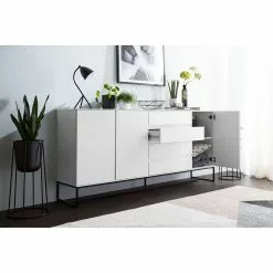 Fredriks Sideboard Zaddy I - Weiß / Schwarz -Buromobel Verkaufe 1000134689 190723 16140800010 MOOD DETAILS P000000001000134689 mood