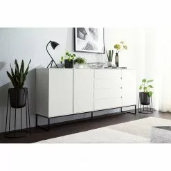 Fredriks Sideboard Zaddy I - Weiß / Schwarz -Buromobel Verkaufe 1000134689 210426 15153000009 MOOD DETAILS P000000001000134689 mood