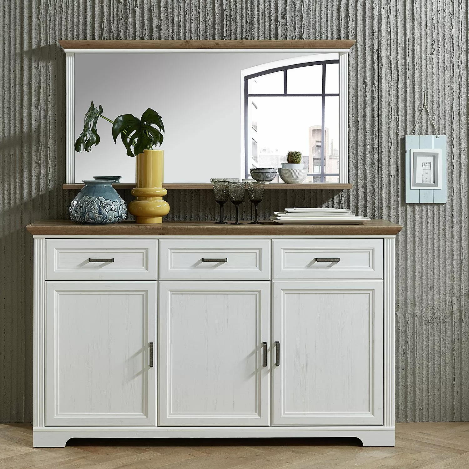 Ridgevalley Sideboard Jasmund I - Weiß 4 Ridgevalley Sideboard Jasmund I - Weiß – Bild 2