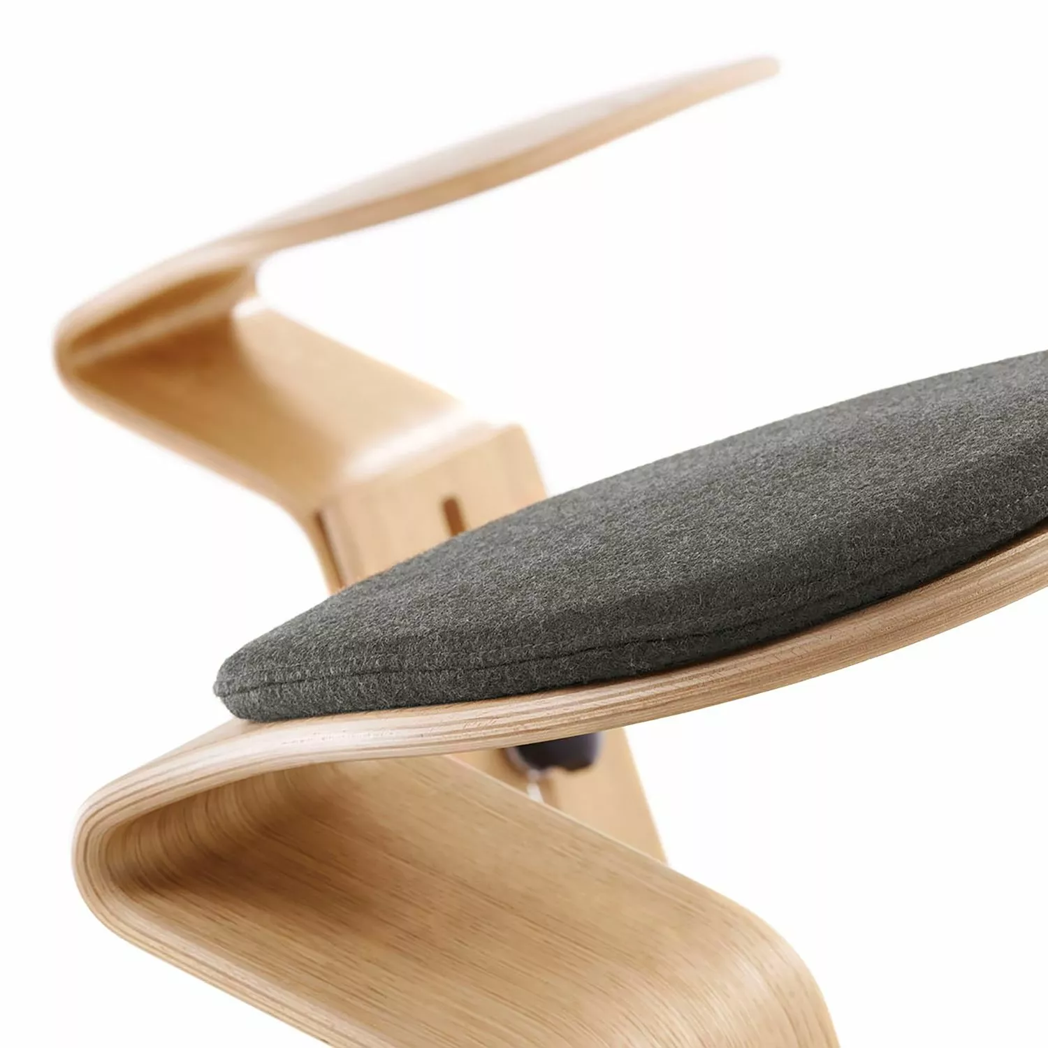 Mayer Sitzmöbel Hocker myERCOLINO - Laneve-Wolle / Echtholzfunier - Anthrazit 6 Mayer Sitzmöbel Hocker myERCOLINO - Laneve-Wolle / Echtholzfunier - Anthrazit – Bild 4