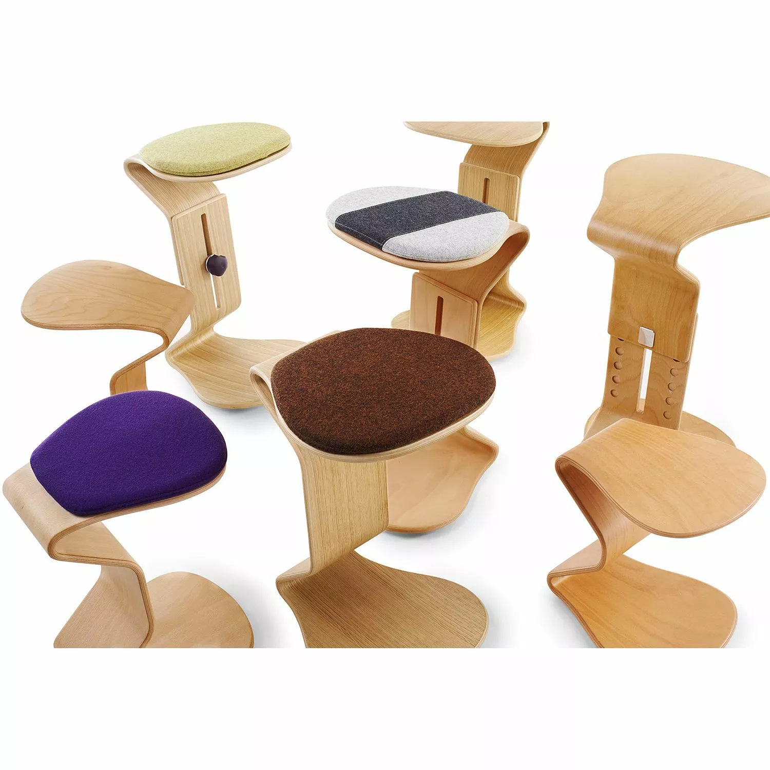 Mayer Sitzmöbel Hocker myERCOLINO - Laneve-Wolle / Echtholzfunier - Anthrazit 10 Mayer Sitzmöbel Hocker myERCOLINO - Laneve-Wolle / Echtholzfunier - Anthrazit – Bild 8