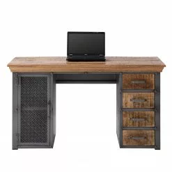 Ars manufacti Schreibtisch Hunter II - Mango massiv / Metall - Mango / Silber -Buromobel Verkaufe 1000150447 210630 15210600006 DETAILS P000000001000150447