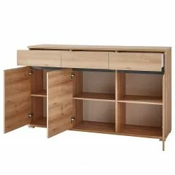 Germania Sideboard Lissabon - Buche Dekor / Anthrazit - Breite: 144 cm -Buromobel Verkaufe 1000150687 181217 15305300016 GALLERYIMAGES P000000001000150687