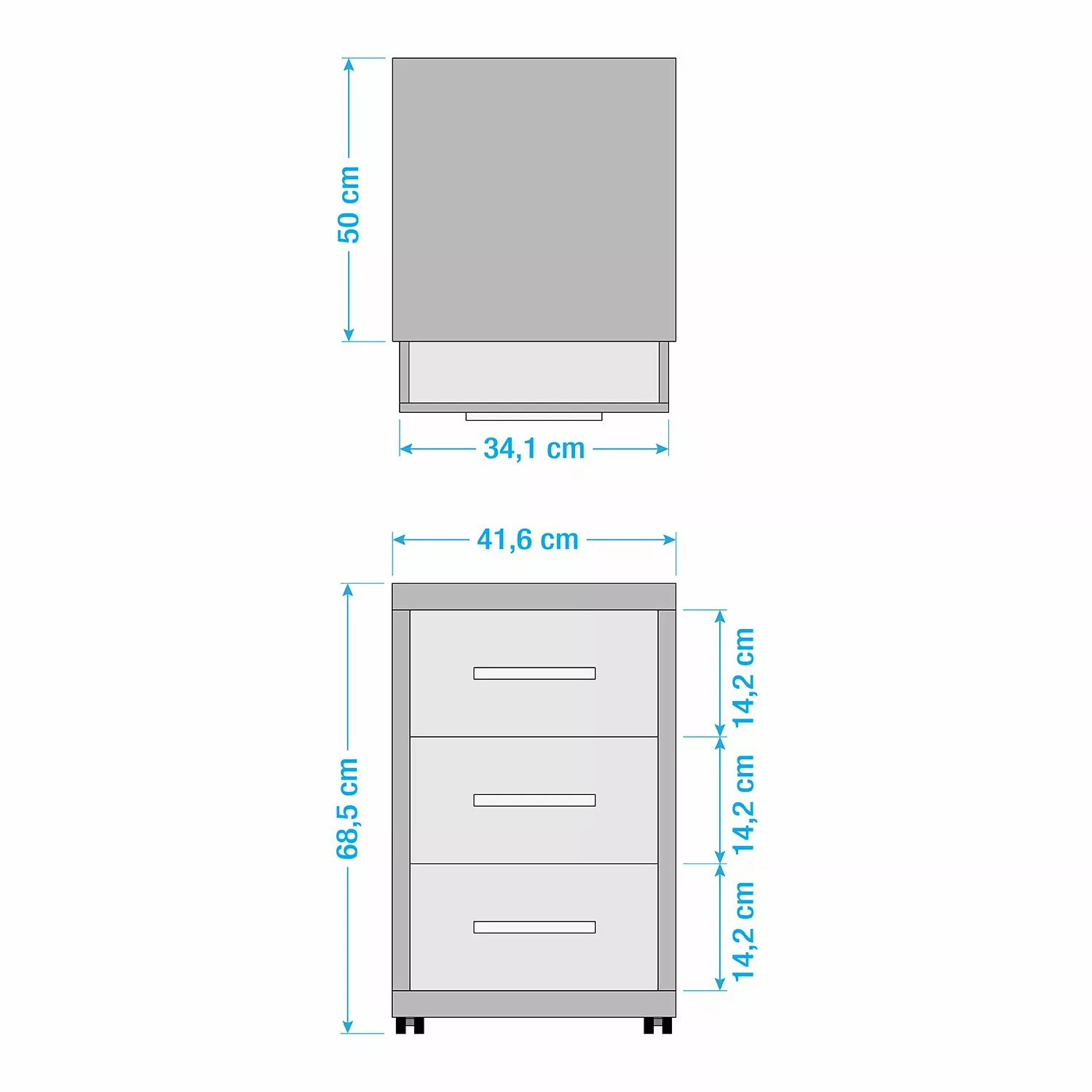 Maja Möbel Rollcontainer Set Plus - Eiche Dekor 6 Maja Möbel Rollcontainer Set Plus - Eiche Dekor – Bild 4