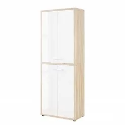Maja Möbel Aktenschrank Set Plus III - Farbe - Weiß / Eiche Dekor