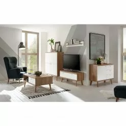 Norrwood Kommode Gyland - Matt Weiß / Eiche Riviera Dekor -Buromobel Verkaufe 1000164005 190307 08392100033 MOOD GALLERYIMAGES P000000001000164005 mood