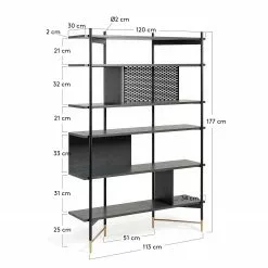 Jack & Alice Regal Cabral - Esche Schwarz / Gold -Buromobel Verkaufe 1000166602 190319 10113500080 GALLERYIMAGES P000000001000166602