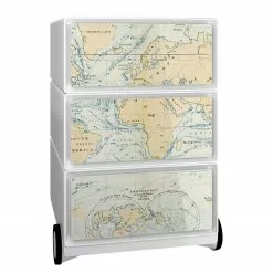 EasyOffice by Paperflow Rollcontainer easyBox Vintage IV - Kunststoff - Weiß