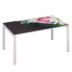 EasyOffice by Paperflow Schreibtisch easyDesk Floral II - Weiß - Breite: 140 cm