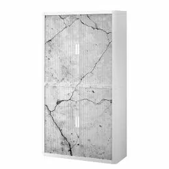 EasyOffice by Paperflow Aktenschrank easyOffice Industrial V - Kunststoff - Weiß