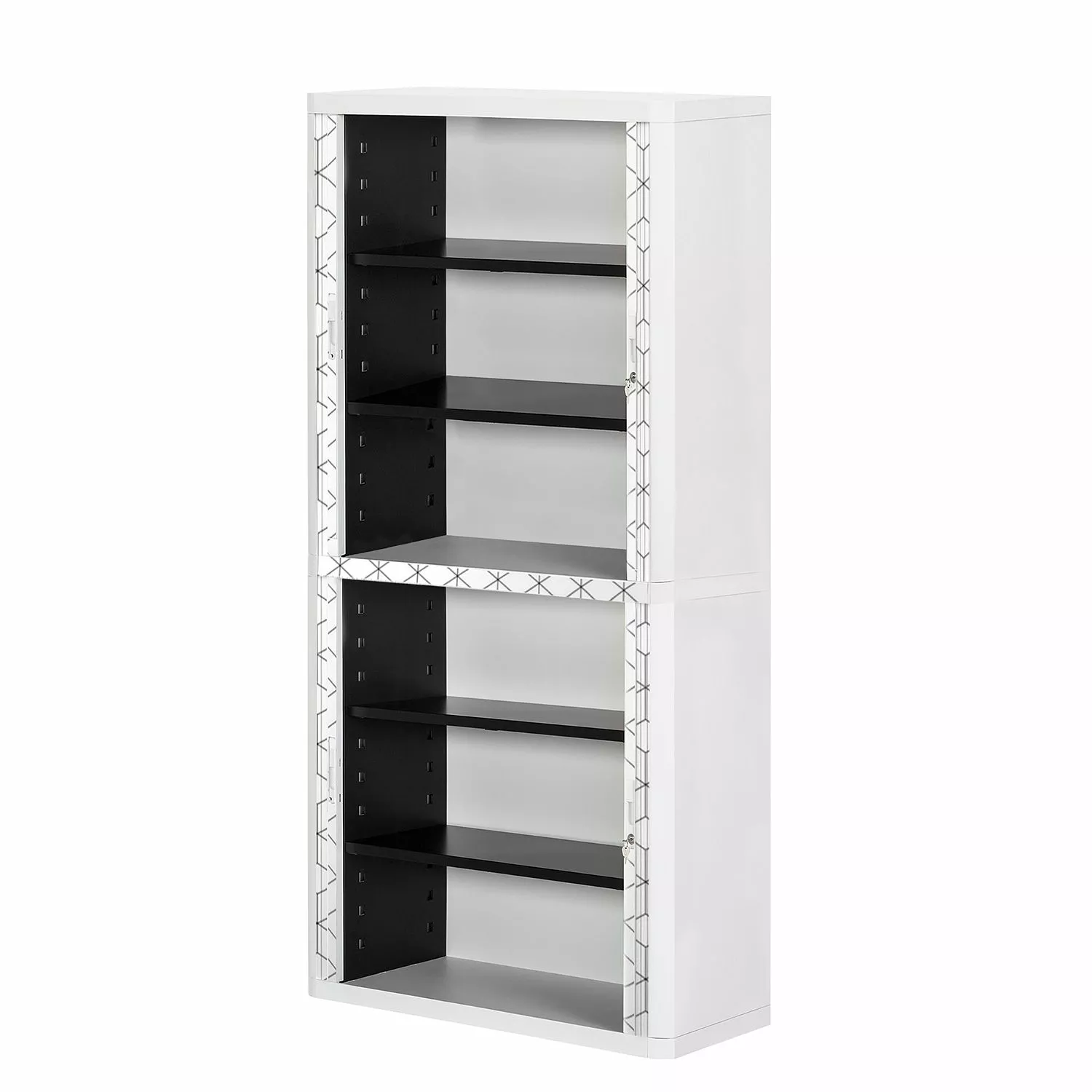 EasyOffice by Paperflow Aktenschrank easyOffice Black/White IV - Kunststoff - Grau / Weiß 4 EasyOffice by Paperflow Aktenschrank easyOffice Black/White IV - Kunststoff - Grau / Weiß – Bild 2