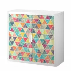 EasyOffice by Paperflow Aktenschrank easyOffice Vintage III - Kunststoff - Weiß