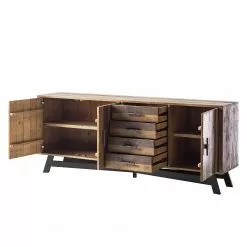 Ars manufacti Sideboard Tamati II - Pinie massiv / Eisen - Pinie / Schwarz -Buromobel Verkaufe 1000166787 191011 15391700010 DETAILS P000000001000166787