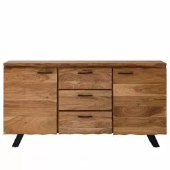 Ars Natura Sideboard Vardo - Akazie massiv / Metall - Akazie / Schwarz -Buromobel Verkaufe 1000166791 200124 09382900008 DETAILS P000000001000166791