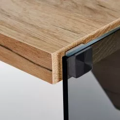 Jahnke Schreibtisch LUX C 140 - Kernbuche Dekor / Grauglas 20 Jahnke Schreibtisch LUX C 140 - Kernbuche Dekor / Grauglas -Buromobel Verkaufe 1000168494 200515 13592200009 DETAILS P000000001000168494