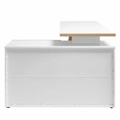 Jahnke Schreibtisch CLUB C 145 E - Weiß / Kerneiche Dekor -Buromobel Verkaufe 1000168497 190328 12555100050 GALLERYIMAGES P000000001000168497