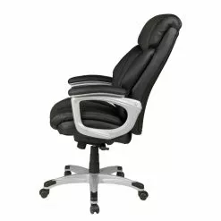 Duo Collection Chefsessel Alfonso - Kunstleder / Kunststoff - Schwarz / Silber -Buromobel Verkaufe 1000168580 190403 12112700003 GALLERYIMAGES P000000001000168580