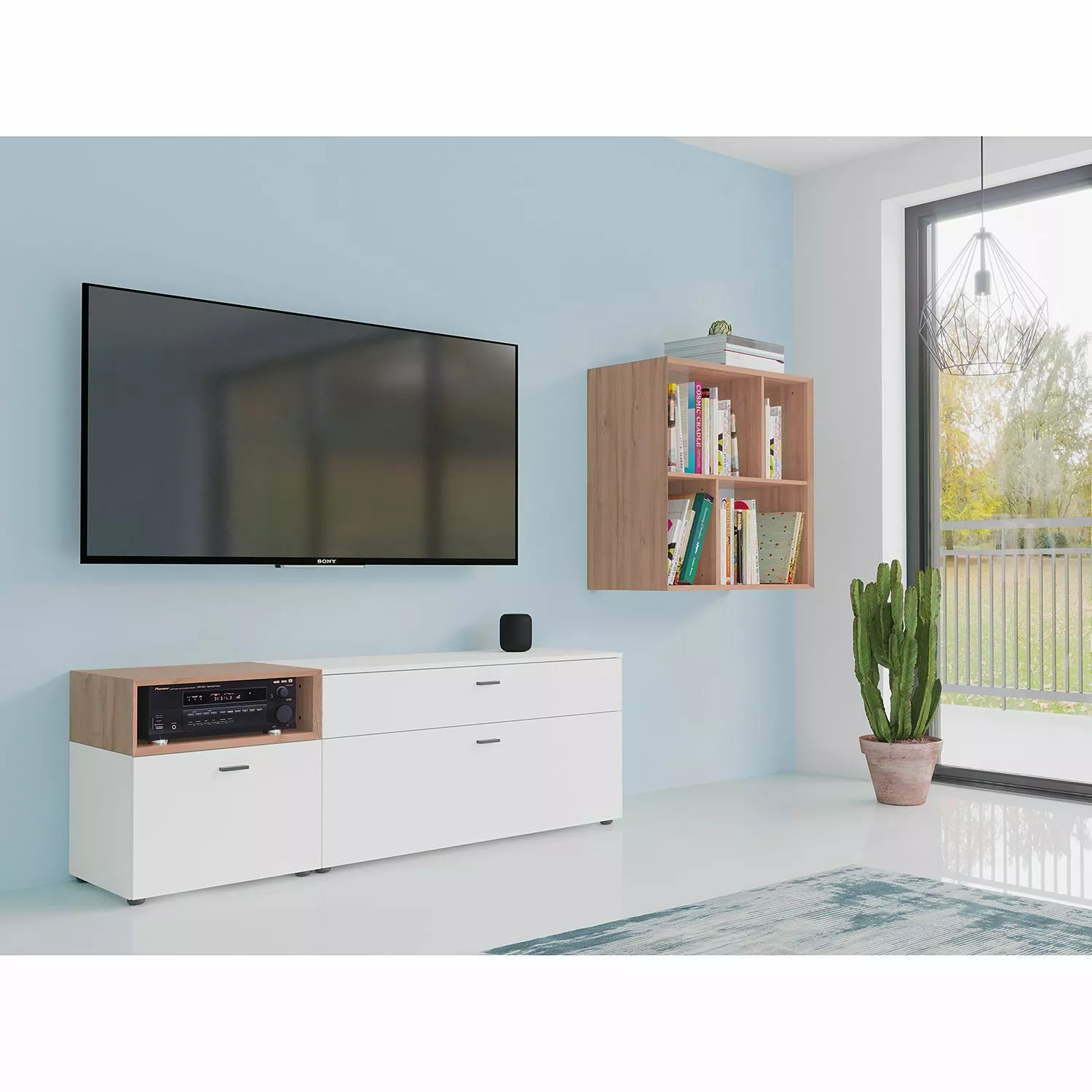 Germania Hängeregal Coruna - Eiche Grandson Dekor 3 Germania Hängeregal Coruna - Eiche Grandson Dekor – Bild 2