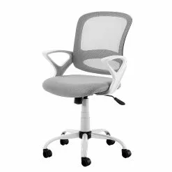 Loftscape Bürodrehstuhl Douglin - Mesh / Kunststoff - Hellgrau / Weiß