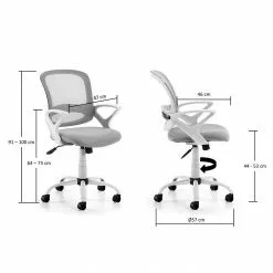 Loftscape Bürodrehstuhl Douglin - Mesh / Kunststoff - Hellgrau / Weiß -Buromobel Verkaufe 1000169156 190403 08303700006 GALLERYIMAGES P000000001000169156