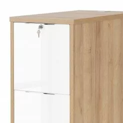 Maja Möbel Container eDJUST II - Hochglanz Weiß / Eiche Riviera Dekor -Buromobel Verkaufe 1000170532 190423 11481600028 GALLERYIMAGES P000000001000170532