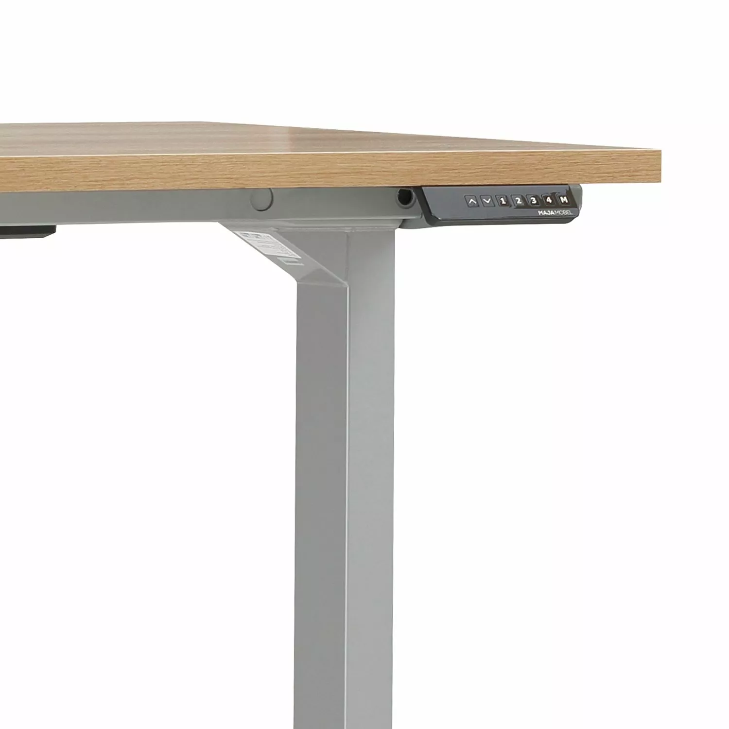 Maja Möbel Schreibtisch eDJUST I - Eiche Riviera Dekor / Platingrau 7 Maja Möbel Schreibtisch eDJUST I - Eiche Riviera Dekor / Platingrau – Bild 5