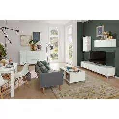 Maja Möbel Sideboard Shino IV - Glas Weiß / Weiß -Buromobel Verkaufe 1000170646 190418 12394300201 MOOD GALLERYIMAGES P000000001000170646 mood