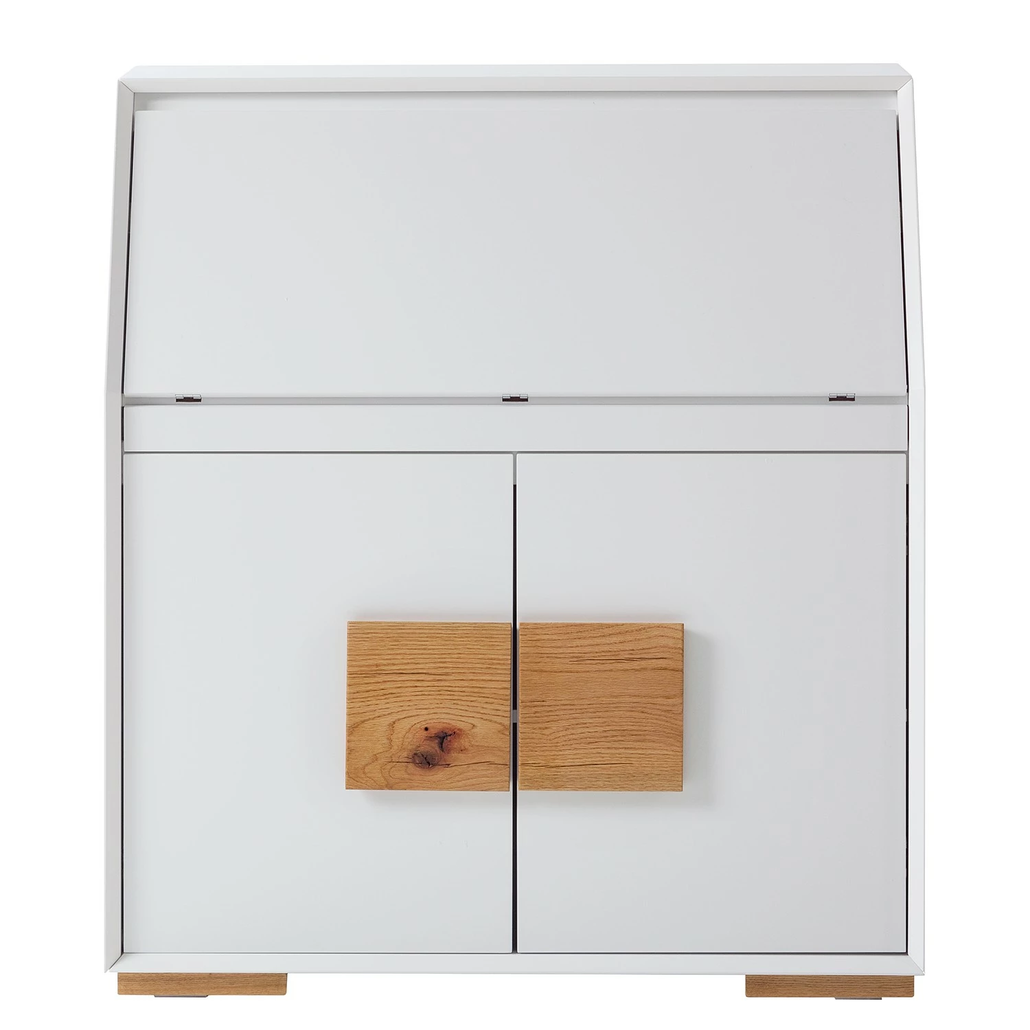 Loftscape Sekretär Deanes - Risseiche teilmassiv - Weiß / Risseiche 7 Loftscape Sekretär Deanes - Risseiche teilmassiv - Weiß / Risseiche – Bild 5