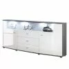 Loftscape Sideboard Mury - Hochglanz Weiß / Anthrazit -Buromobel Verkaufe 1000171334 190424 07575900106 IMAGE P000000001000171334