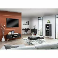 Jack & Alice Regal Towa - Akazie massiv / Metall - Schwarz / Gold -Buromobel Verkaufe 1000172964 211019 13182900030 MOOD DETAILS P000000001000172964 mood