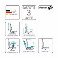 Topstar Bürodrehstuhl Open X Deluxe II - Webstoff / Aluminium - Schwarz / Chrom -Buromobel Verkaufe 1000173813 190517 10453600025 ICON GALLERYIMAGES P000000001000173813 icon seal