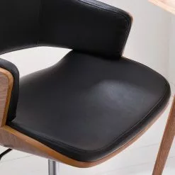 Studio Copenhagen Bürodrehstuhl Elzito - Kunstleder / Stahl - Schwarz / Chrom -Buromobel Verkaufe 1000176721 190614 12071600105 GALLERYIMAGES P000000001000176721