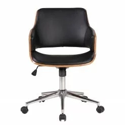 Studio Copenhagen Bürodrehstuhl Elzito - Kunstleder / Stahl - Schwarz / Chrom -Buromobel Verkaufe 1000176721 190614 12071700107 GALLERYIMAGES P000000001000176721