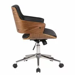 Studio Copenhagen Bürodrehstuhl Elzito - Kunstleder / Stahl - Schwarz / Chrom -Buromobel Verkaufe 1000176721 190614 12071700108 GALLERYIMAGES P000000001000176721