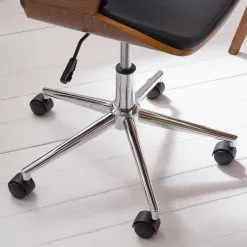 Studio Copenhagen Bürodrehstuhl Elzito - Kunstleder / Stahl - Schwarz / Chrom -Buromobel Verkaufe 1000176721 190614 12071700111 GALLERYIMAGES P000000001000176721