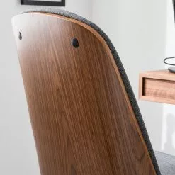 Studio Copenhagen Bürodrehstuhl Ganalu I - Webstoff / Stahl - Grau / Walnuss -Buromobel Verkaufe 1000176722 190614 12071800114 GALLERYIMAGES P000000001000176722