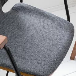 Studio Copenhagen Bürodrehstuhl Ganalu I - Webstoff / Stahl - Grau / Walnuss -Buromobel Verkaufe 1000176722 190614 12071800120 GALLERYIMAGES P000000001000176722