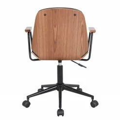 Mørteens Bürodrehstuhl Ganalu II - Kunstleder / Metall - Schwarz / Walnuss -Buromobel Verkaufe 1000176723 190614 12071900124 GALLERYIMAGES P000000001000176723