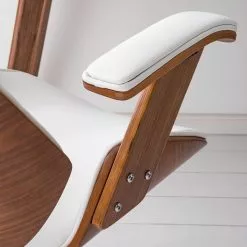 Fredriks Bürodrehstuhl Viiki - Kunstleder / Stahl - Weiß / Walnuss -Buromobel Verkaufe 1000176727 210212 13383000014 DETAILS P000000001000176727 1